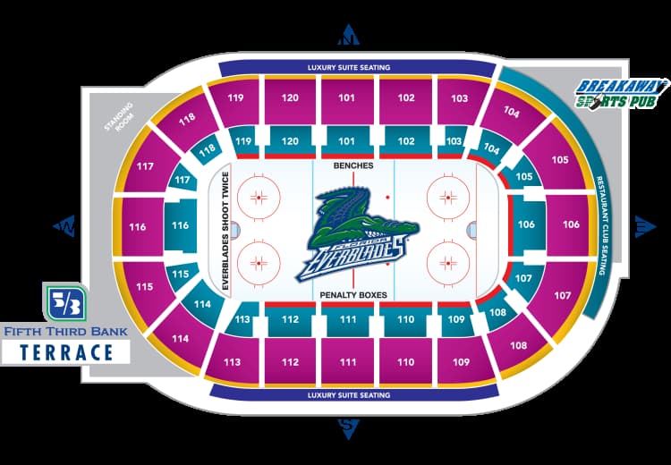 everblades seating chart